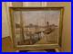 Peinture marine Huile Sur Toile Jules Demesse Port De Paimpol
