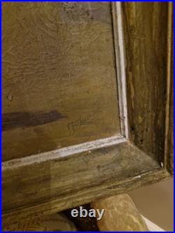 Peinture marine Huile Sur Toile Jules Demesse Port De Paimpol