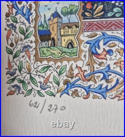 Peinture miniature Enluminure Lucy Boucher Christine de Pisan