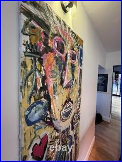 Peinture originale contemporaine Portrait expressionniste abstrait 158/70 cm