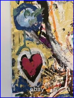 Peinture originale contemporaine Portrait expressionniste abstrait 158/70 cm