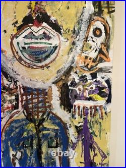Peinture originale contemporaine Portrait expressionniste abstrait 158/70 cm