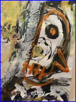 Peinture originale contemporaine Portrait expressionniste abstrait 158/70 cm