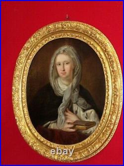 Peinture portrait de Marie Victoire de Savoie-Carignan (1690-766) HST