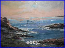 Peinture sur Toile encadrée les Soleils de Belle Ile MAX FOURNIER 1997