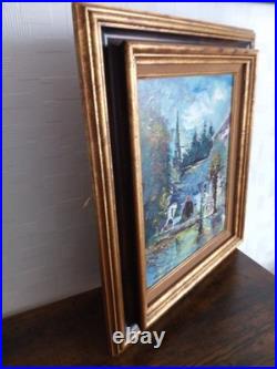 Peinture sur toile 51 x 59 encadrement magnifique