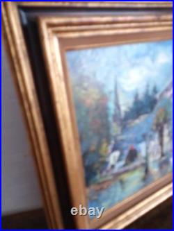 Peinture sur toile 51 x 59 encadrement magnifique