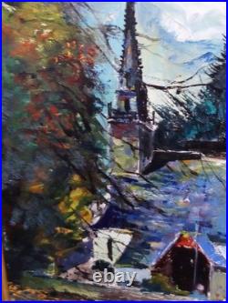 Peinture sur toile 51 x 59 encadrement magnifique