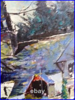 Peinture sur toile 51 x 59 encadrement magnifique