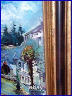 Peinture sur toile 51 x 59 encadrement magnifique