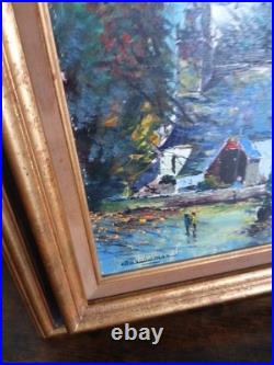 Peinture sur toile 51 x 59 encadrement magnifique