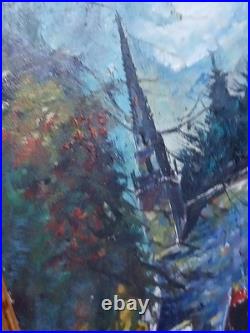 Peinture sur toile 51 x 59 encadrement magnifique