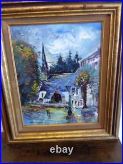 Peinture sur toile 51 x 59 encadrement magnifique