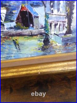 Peinture sur toile 51 x 59 encadrement magnifique