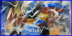 Peinture sur toile abstrait Art contemporain tableau peinture mdoerne 120x60