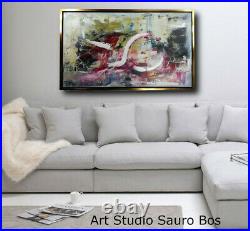 Peinture sur toile abstrait Art contemporain tableau peinture mdoerne 120x70
