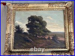 Peinture sur toile ancienne