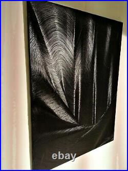 Peinture, tableau a l`huile, sur toile contemporain, abstrait format 116/89 cm