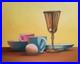 Peinture, tableau nature morte, huile sur toile, format 40/50 cm année 2026