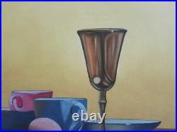 Peinture, tableau nature morte, huile sur toile, format 40/50 cm année 2026