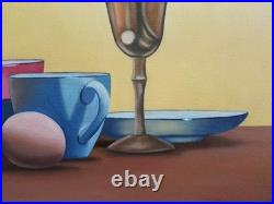 Peinture, tableau nature morte, huile sur toile, format 40/50 cm année 2026