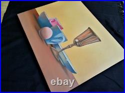 Peinture, tableau nature morte, huile sur toile, format 40/50 cm année 2026
