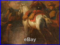 Peter Van Bloemen 1657-1720 (expert) Tableau Peinture Painting Soldats Chevaux