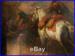 Peter Van Bloemen 1657-1720 (expert) Tableau Peinture Painting Soldats Chevaux