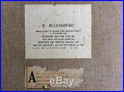 Pierre PLOUHINEC Port de Lesconil Ec Bretonne Hst 46x61 cm Vers 1950 Etat Sup