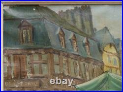 Pontivy le marché de Forestier vers 1930/50, Bretagne, Morbihan, cadre montparnasse