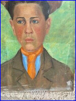 Portrait Jeune Homme & Vers 1920/1930 & France & Peinture & Huile sur Toile