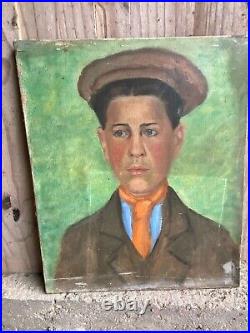 Portrait Jeune Homme & Vers 1920/1930 & France & Peinture & Huile sur Toile