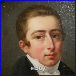 Portrait d'homme 1820 Giacomo LEOPARDI Tableau Peinture Painting Pittura Huile