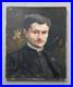 Portrait d&rsquo;homme, Huile sur toile, Signature à identifier, Peinture XIXe