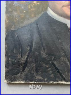Portrait d'homme, Huile sur toile, Signature à identifier, Peinture XIXe