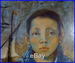 Portrait d'un Adolescent Bleu à la Caravelle Pierre Lavarenne Signe de Piste