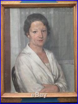 Portrait de Suzanne, sa belle-soeur, par Camille de Buzon (1885-1964)