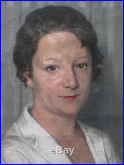 Portrait de Suzanne, sa belle-soeur, par Camille de Buzon (1885-1964)