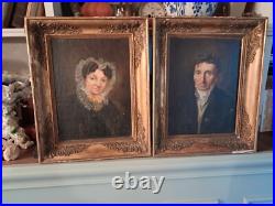 Portraits sur toile début XXe Dim. 24X32