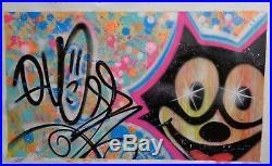 QUIK aka LIN FELTON graffiti sur toile -cope2/seen/taki/crash/rd357/t-kid/futura
