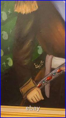Qajar Nasser Al Din Shah oil painting