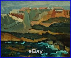 RARE Louis Morère (1885-1949) Marine à Rabat, 1940. Maroc, Peintre Orientaliste