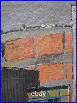 RENÉ GENIS (1922-2004) HUILE SUR TOILE SIGNÉE ENCADRÉE 37CM SUR 45CM Vue Urbaine