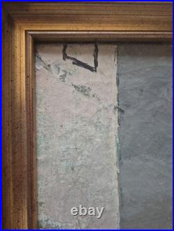 RENÉ GENIS (1922-2004) HUILE SUR TOILE SIGNÉE ENCADRÉE 37CM SUR 45CM Vue Urbaine