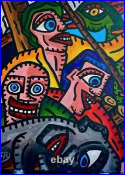 Radeau De La Méduse - Acrylique Sur Toile 60 X 50 CM De 2026 Du Peintre Visto