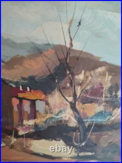 Rare Peinture Sur Toile signée Par L'artiste Italien De La Famille Barbaglia