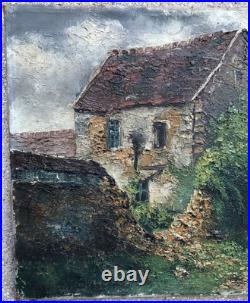 Raymond BESSE (1899-1969), Vielle maison à Ormeaux 1942, huile sur toile