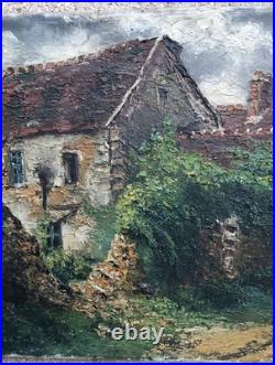 Raymond BESSE (1899-1969), Vielle maison à Ormeaux 1942, huile sur toile