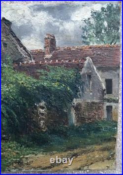 Raymond BESSE (1899-1969), Vielle maison à Ormeaux 1942, huile sur toile