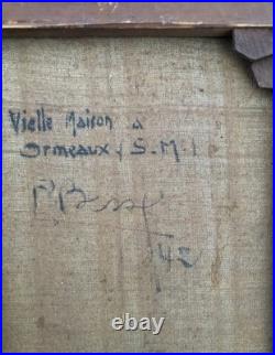 Raymond BESSE (1899-1969), Vielle maison à Ormeaux 1942, huile sur toile